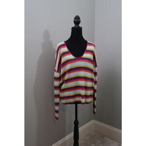 BP. Multicolor Striped Knit Sweater XS